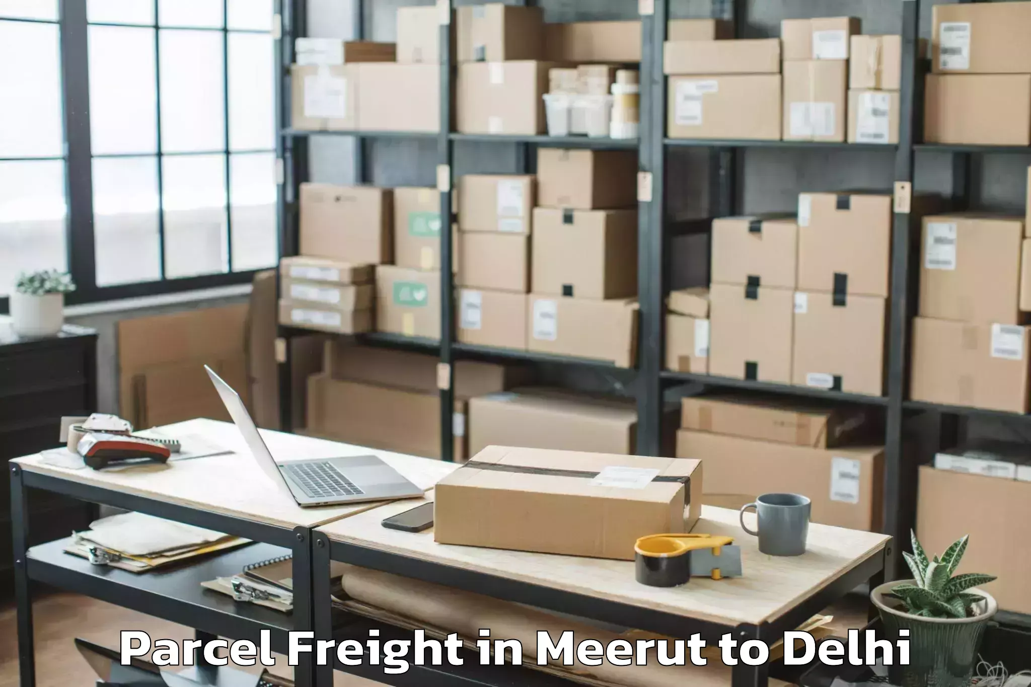 Discover Meerut to Jmd Kohinoor Mall Parcel Freight